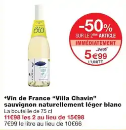 Monoprix Villa Chavin Vin de France offre
