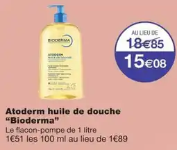 Monoprix Bioderma Atoderm huile de douche offre