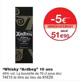 Monoprix Ardbeg Whisky offre