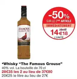 Monoprix The Famous Grouse Whisky offre