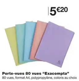 Monoprix Exacompta Porte-vues 80 vues offre
