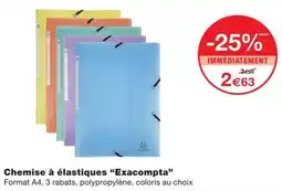 Monoprix Exacompta Chemise à élastiques offre
