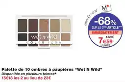 Monoprix Wet N Wild Color Icon offre