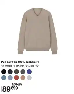 Monoprix Pull col V en 100% cachemire offre