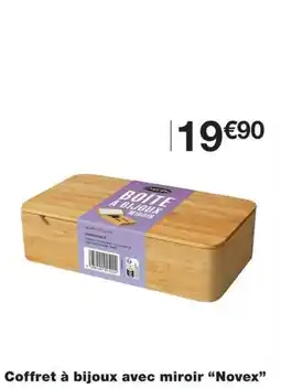 Monoprix Novex Coffret à bijoux avec miroir offre