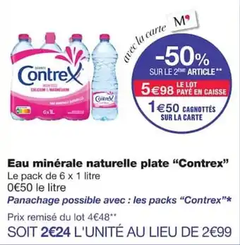 Contrex Eau minérale naturelle plate