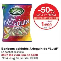 Monoprix Lutti Arlequin offre