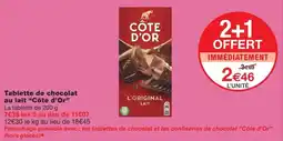 Monoprix Côte d'Or Tablette de chocolat au lait offre