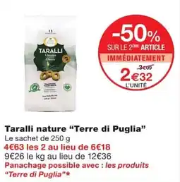 Monoprix Taralli nature offre