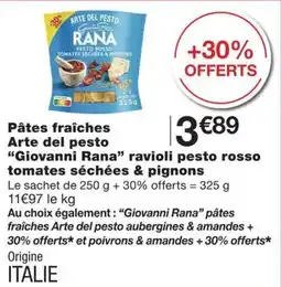 Monoprix RANA Pâtes fraîches Arte del pesto offre