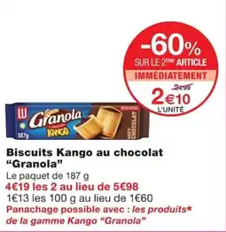 Monoprix LU Granola Kango offre