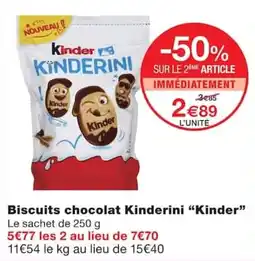 Monoprix Kinder Kinderini offre