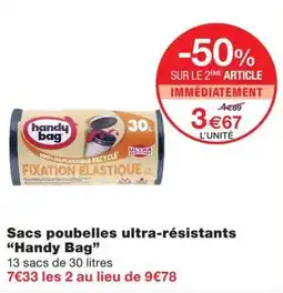 Monoprix Handy Bag Sacs poubelles ultra-résistants offre