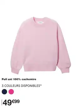 Monoprix Pull uni 100% cachemire offre