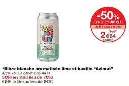 Monoprix Azimut Bière blanche offre