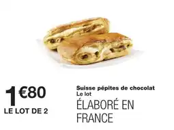 Monoprix Suisse pépites de chocolat offre