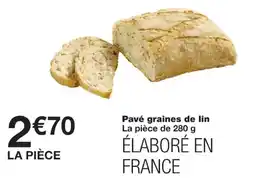 Monoprix Pavé graines de lin offre