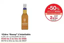 Monoprix SASSY Cidre offre