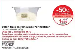 Monoprix Brindelice Céleri frais en rémoulade offre