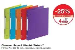 Monoprix School Life Classeur A4 Oxford offre
