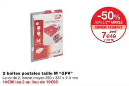 Monoprix GPV boîtes postales offre