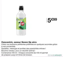 Monoprix Sodastream Concentré Seven Up zéro offre