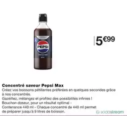 Monoprix Sodastream Concentré Pepsi Max offre