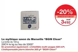 Monoprix BGIN Clean Savon de Marseille offre