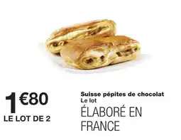 Monoprix Suisse pépites de chocolat offre