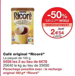 Monoprix Ricoré café original offre