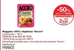Monoprix Acco nuggets 100% végétaux offre