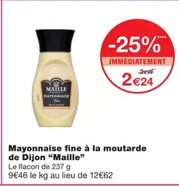 Monoprix Maille mayonnaise fine à la moutarde de dijon offre