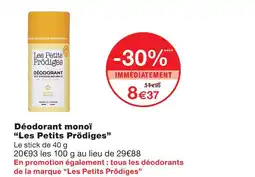 Monoprix Déodorant monoï offre
