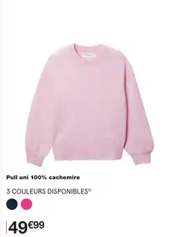 Monoprix Pull uni 100% cachemire offre
