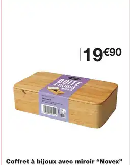 Monoprix Coffret à bijoux avec miroir “novex” offre