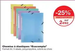 Monoprix Exacompta chemise à élastiques offre