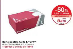 Monoprix Gpv boîte postale taille l offre