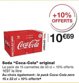 Monoprix Coca-cola soda original offre
