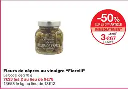 Monoprix Florelli fleurs de câpres au vinaigre offre