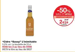 Monoprix Saassy cidre l’inimitable offre