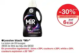 Monoprix Mir lessive black offre