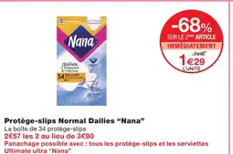 Monoprix Nana protège-slips normal dailies offre