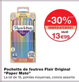 Monoprix Paper mate pochette de feutres flair original offre