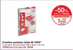 Monoprix Gpv 2 boîtes postales taille m offre