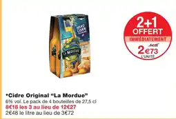 Monoprix La mordue cidre original offre