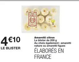 Monoprix Amaretti citron offre