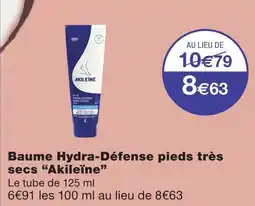 Monoprix Akileïne baume hydra-défense pieds très secs offre