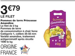 Monoprix Pommes de terre princesse amandine offre