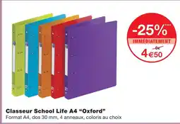 Monoprix Oxford classeur school life a4 offre