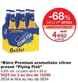Monoprix Flying fish bière premium aromatisée citron pressé offre